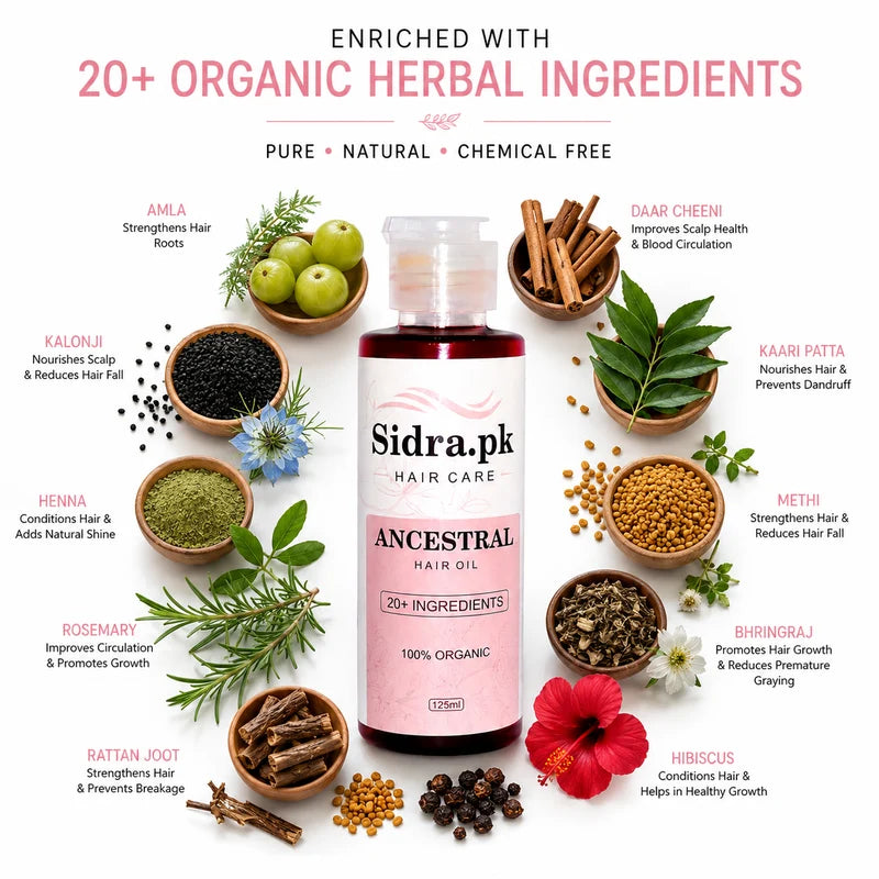 Sidra Organics Hair Oil - Pack of Two