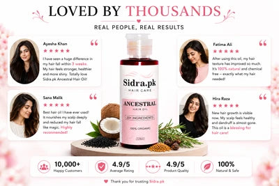 Sidra Organics Hair Oil - Pack of Two