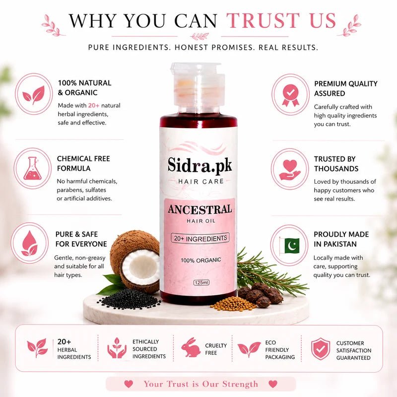 Sidra Organics Hair Oil - Pack of Two