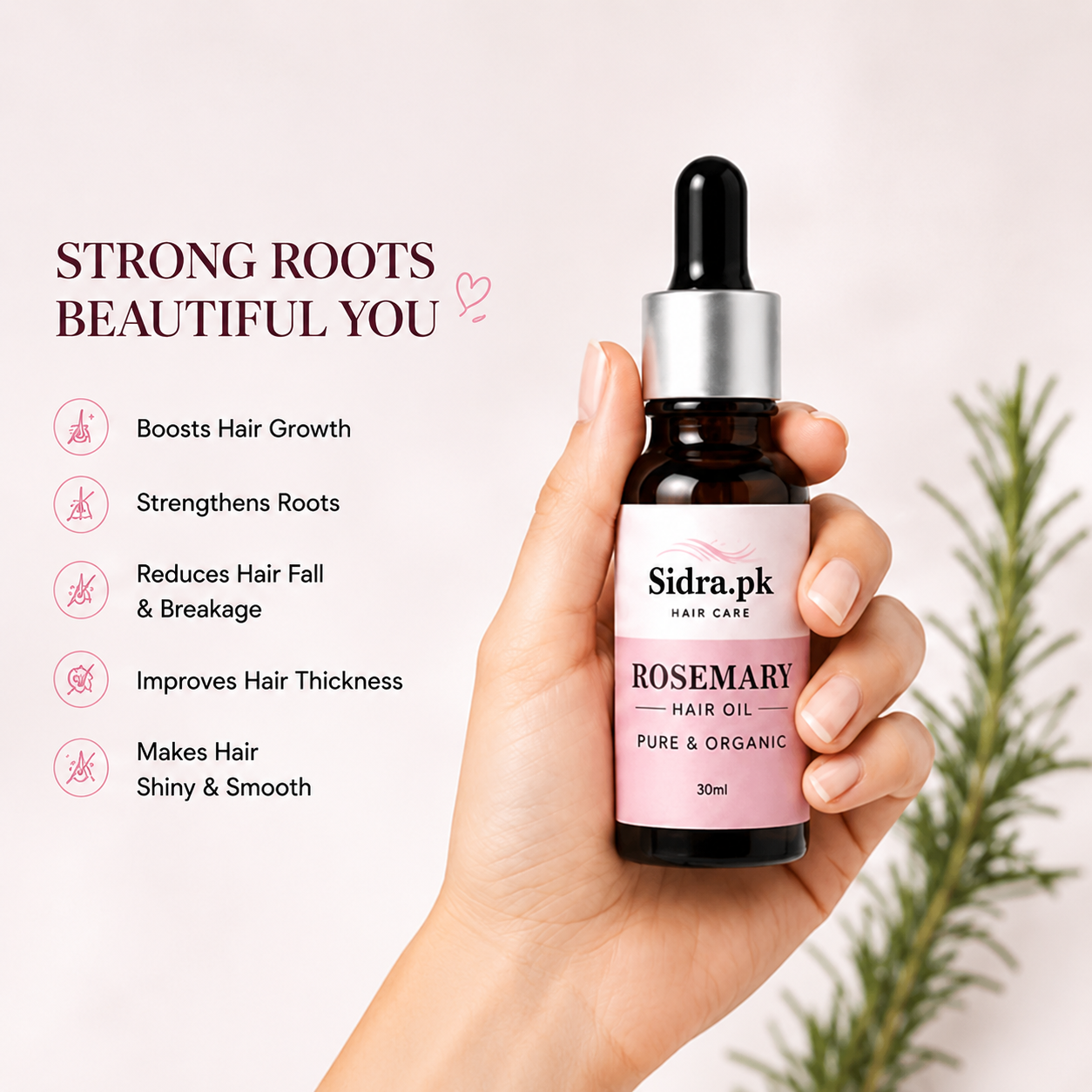 Rosemary Hair Oil Pure & Natural
