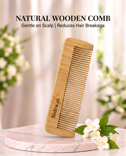 Wooden Comb Natural Hair Care - Sidra.pk